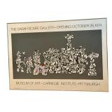 MBR - Jean Dubuffet 1974 Art Poster "Le Libre Échange" - Museum of Art Carnegie Institute Pittsburgh