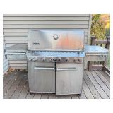 D - Weber Summit Stainless Steel Gas Grill with Cover and Accessories