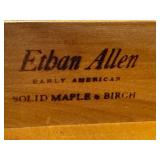 K - Ethan Allen Early American Maple and Birch Hutch and Dresser Set