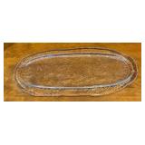 K - Scandinavian Glass Tray with 2 Candle Holders