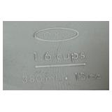 PTRY - Set of 4 OXO Glass Food Storage Containers with Teal Lids