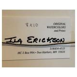 LLO - Ila Erickson Signed Limited Edition Winter Moose Watercolor Print