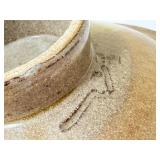 PTRY - Richard Bresnahan, Potter in Residence at St Johns University Crafted Lidded Pottery Bowl with Floral Motif