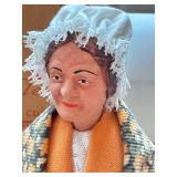 K - Pair of 10.5 Inch Santon de Provence Claude Carbonel Figures with Baskets