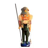 D - Vintage Erzgebirge Nutcracker Angler 1975 with Box