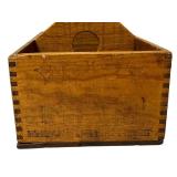 PTRY - Vintage Wooden Yeast Crate with Center Divider