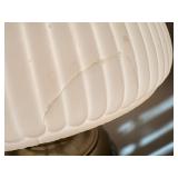 LL - Lot of 6 Vintage Oil Lamps and Glass Lamp Shades, Mixed Condition