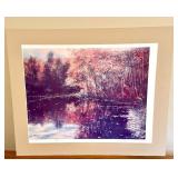 LLO - Richard Thompson Signed Limited Edition Print Autumn Lake Scene