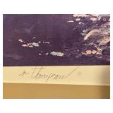 LLO - Richard Thompson Signed Limited Edition Print Autumn Lake Scene