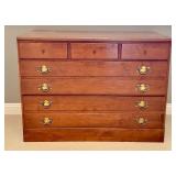 MBR - Vintage Ethan Allen Vintage 3-Drawer Dresser with Brass Pulls