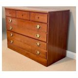 MBR - Vintage Ethan Allen Vintage 3-Drawer Dresser with Brass Pulls