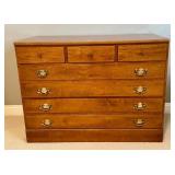 MBR - Vintage Ethan Allen 3-Drawer Wooden Dresser with Brass Handles
