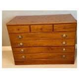 MBR - Vintage Ethan Allen 3-Drawer Wooden Dresser with Brass Handles