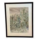 MBR - Gerald Korte Original Watercolor Winter Forest