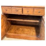 D - Ethan Allen American Traditional Solid Maple and Birch Cabinet, Vintage