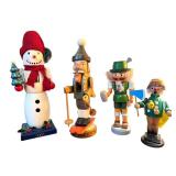 D - Set of 4 Vintage Nut Crackers including German Erzgebirge