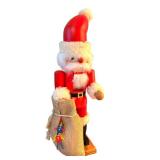 D - Vintage Holzkunst Christian Ulbricht West Germany Santa Nutcracker
