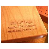D - Assorted Cribbage Boards including a Maple Landmark Solid Maple Cribbage Board