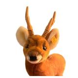 D - Vintage Steiff Plush Deer with Tag and Button