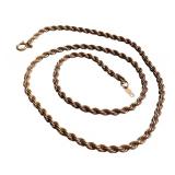 D - Sterling Chain and Southwest Style Beaded Necklace Set