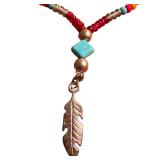 D - Sterling Chain and Southwest Style Beaded Necklace Set