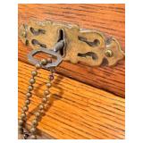 LL - Vintage Oak C Curve Roll Top Desk with Key