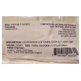 LLBR - LaCrosse LoftAire Twin Comforter Ivory by The Company Store