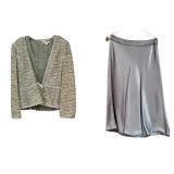 LL - St. John Evening 3-Piece Set Jacket, Top and Skirt Size 8 M