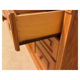 LLO - Oak Desk with 3 Drawers and Keyboard Tray