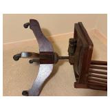 LLO - Vintage Wooden Office Swivel Chair with Casters