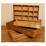 LL - Set of 4 Bamboo Organizers