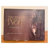 LLO - Brother Wolf and Chased by the Light by Jim Brandenburg - Set of 2 Hardcover Books