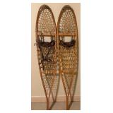 LL - Pair of 56-Inch Vintage Northwoods Brand Wooden Snowshoes