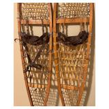 LL - Pair of 56-Inch Vintage Northwoods Brand Wooden Snowshoes