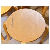 LLO - Set of 6 Bentwood Stacking Stools with Surface Wear