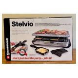 LLO - Swissmar Stelvio 8-Person Raclette Party Grill with Hot Stone Top (Grill Top Missing)
