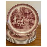 LLO - Set of 12 Spode Saint Nick 8.5 Inch Plates for Williams-Sonoma