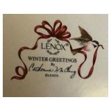 LLO - Lenox Winter Greetings Decorative Plate with Birds by Catherine McClung, 14 Inch