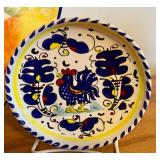 LLO - Italian Kitchenware Set with 14" Fruit Platter, 2 Decorative Plates, and Cavatelli Pasta Maker