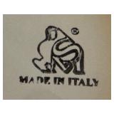 LLO - Italian Kitchenware Set with 14" Fruit Platter, 2 Decorative Plates, and Cavatelli Pasta Maker