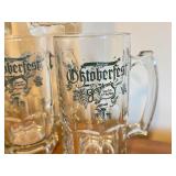 LLO - Collection of 8 Oktoberfest and German Beer Glass Mugs and Stein Assortment