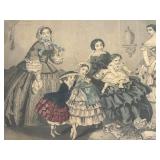 LLO - Pair of Framed Antique Godey