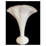 LL - Vintage Fenton Silver Crest Vase