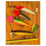 LLO - Collection of 5 Musky Fishing Lures Including Rapala, Cowgirl, and Others