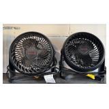 G - Pair of Honeywell Table Fans 10.5 Inch