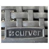 G - Set of 3 Curver Black Plastic Storage Bins with Handles