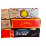 G - Mixed Lot Golf Balls Callaway Supersoft Nike One Srixon Hi-Spin Assorted Boxes