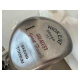 G - Ping Golf Bag with Mixed Club Set including Drivers, Irons, and Putter