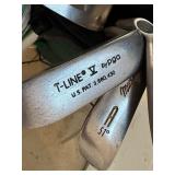 G - Ping Golf Bag with Mixed Club Set including Drivers, Irons, and Putter