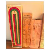 D - Assorted Cribbage Boards including a Maple Landmark Solid Maple Cribbage Board